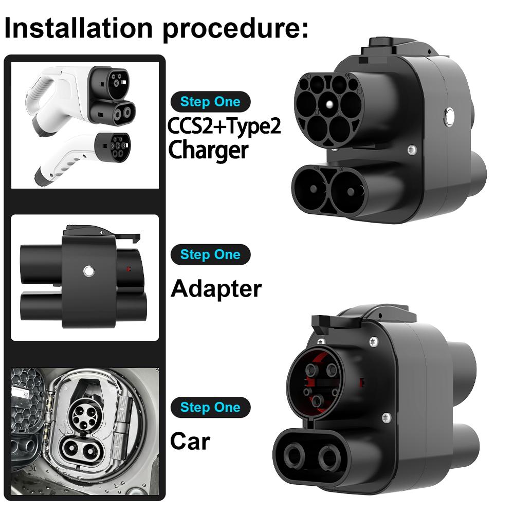 UNIRISE 250kW+7.2kW DC+AC CCS2 - Ccs2 To Ccs1 Fast Charge Adapter 250Kw recension och pris