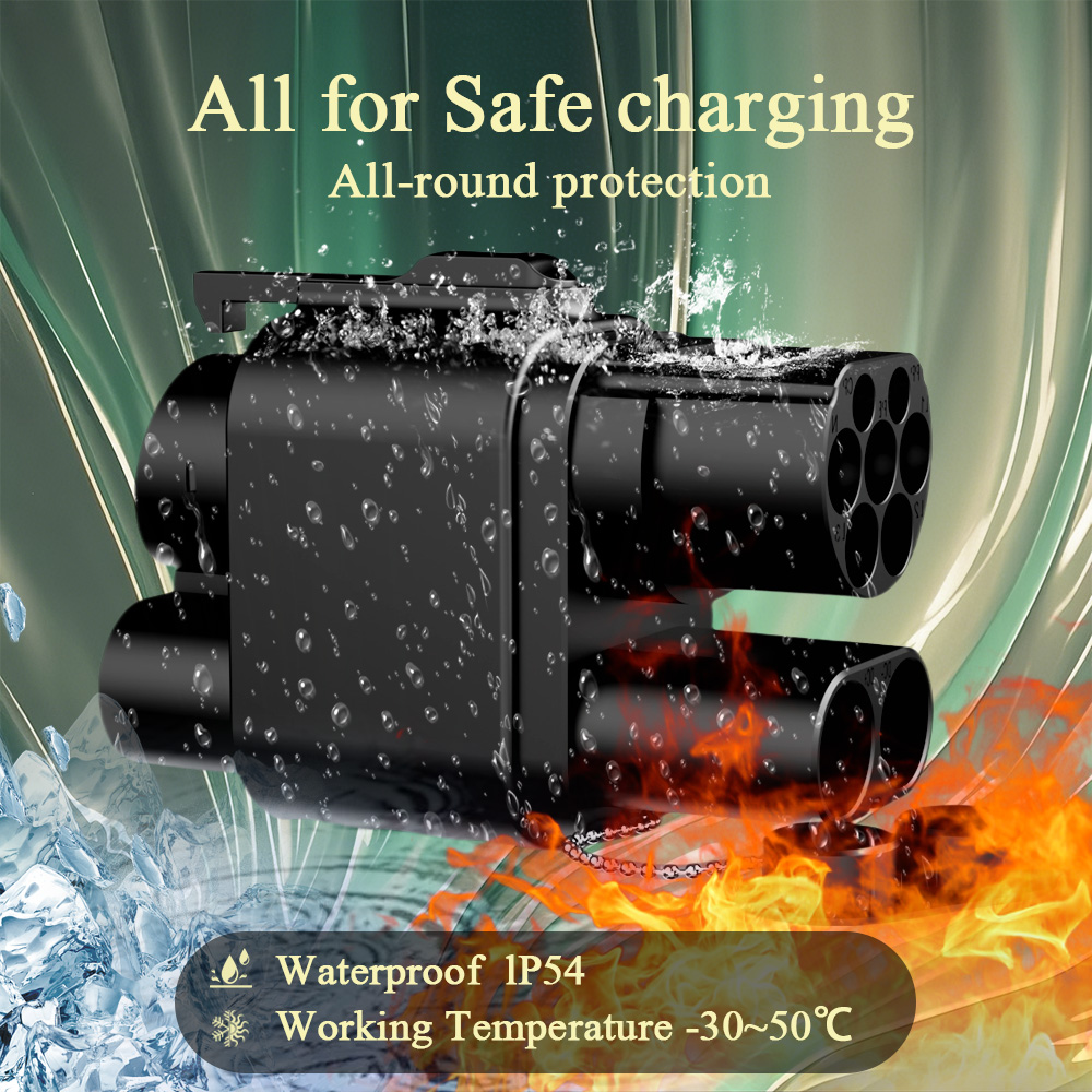 Kolanky 250KW DC+AC From CCS2  - Ccs2 To Ccs1 Fast Charge Adapter 250Kw recension och pris