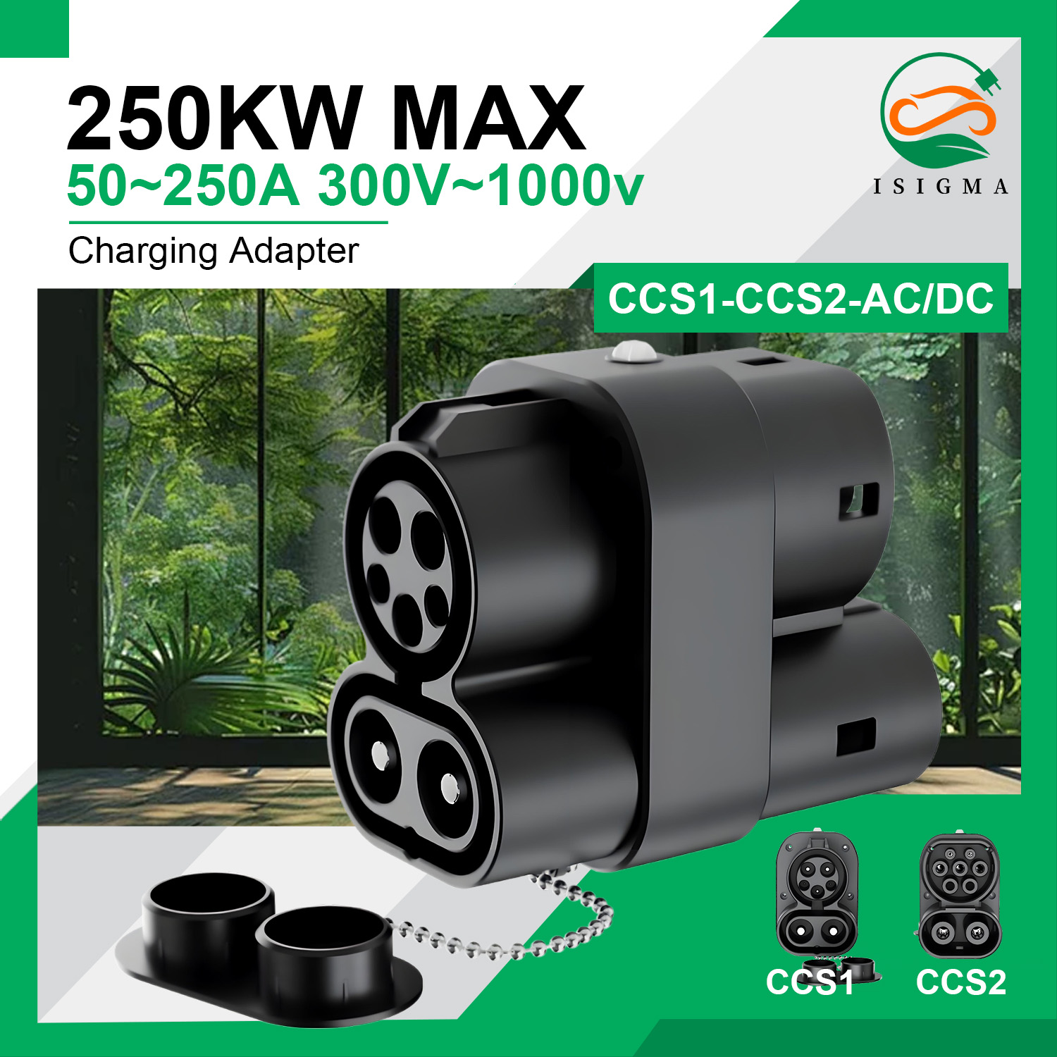 CCS1 to CCS2 Charger Adapter 2 - Ccs2 To Ccs1 Fast Charge Adapter 250Kw recension och pris
