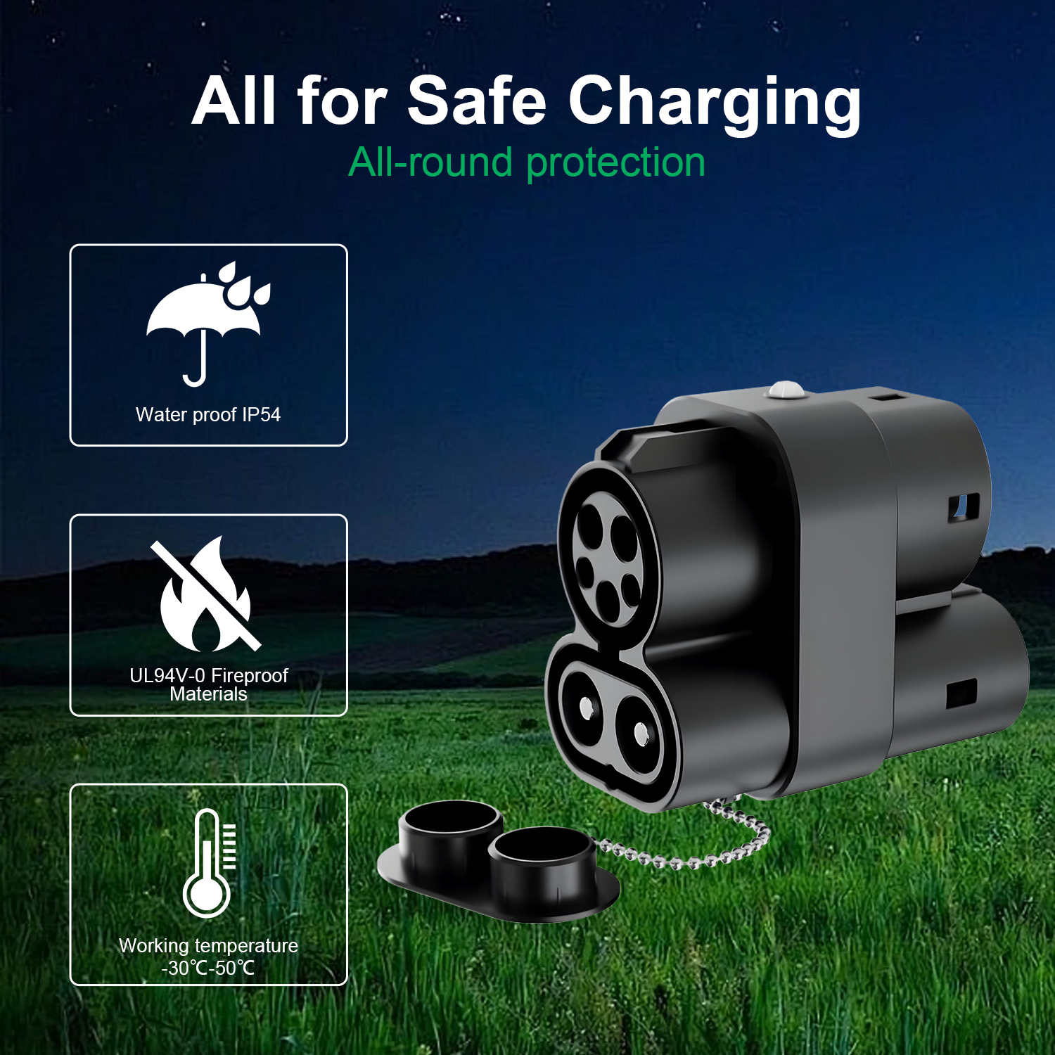 CCS1 to CCS2 Charger Adapter 2 - Ccs2 To Ccs1 Fast Charge Adapter 250Kw recension och pris