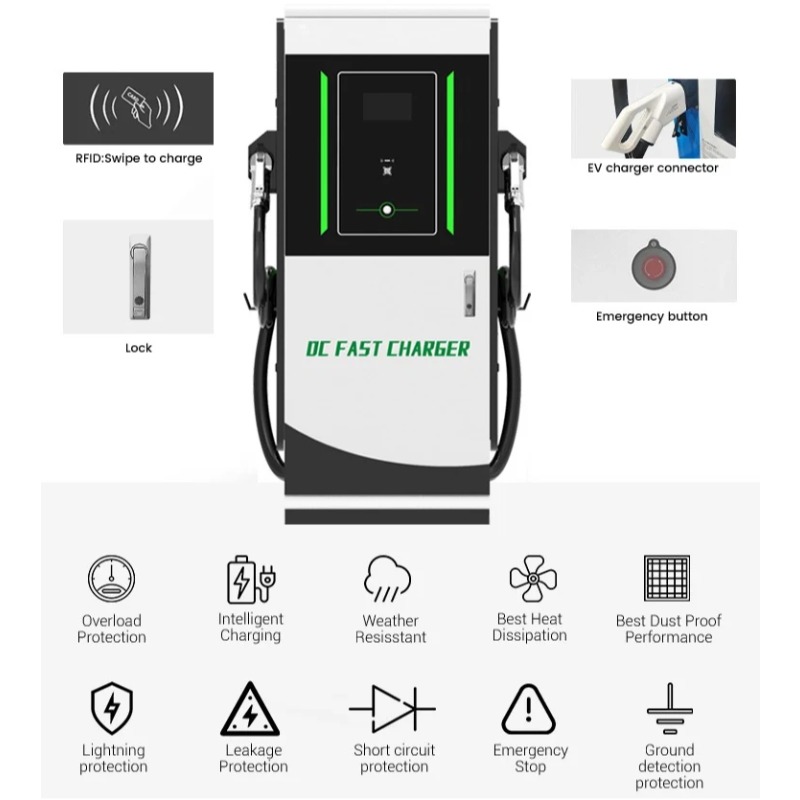 DC EV Charging Station 30kW Wa - Dc Fast Charger 30Kw Wallbox Commercial recension och pris