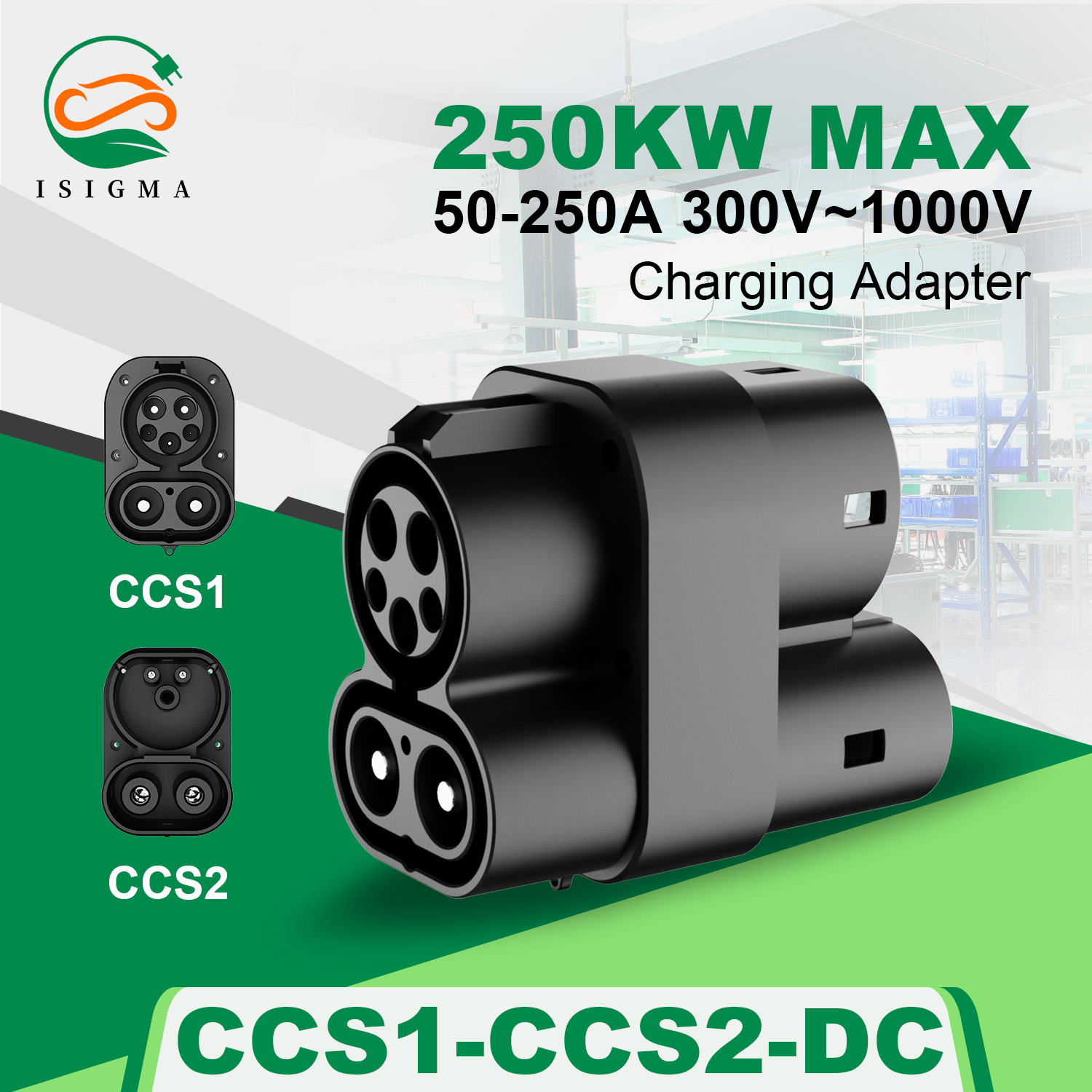 CCS1 to CCS2 Adapter DC to DC  - Ccs2 To Ccs1 Fast Charge Adapter 250Kw recension och pris